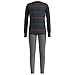 Produktbild Odlo Kinder Active Warm X-Mas St Thermo Set, Atlantic deep-Grey Melange, 152