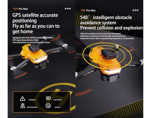 Image of Bwine P18-PRO 4K Drone with GPS, Obstacle Avoidance, 5G Transmission, Foldable Design for Aerial Shots and Safe Exploration