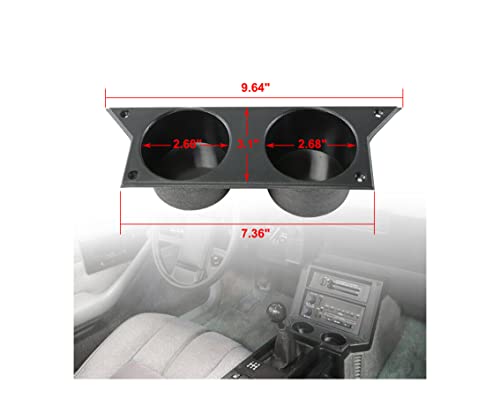 Portavasos Doble para Chevy Camaro 1982-1992 Negro miniatura 2