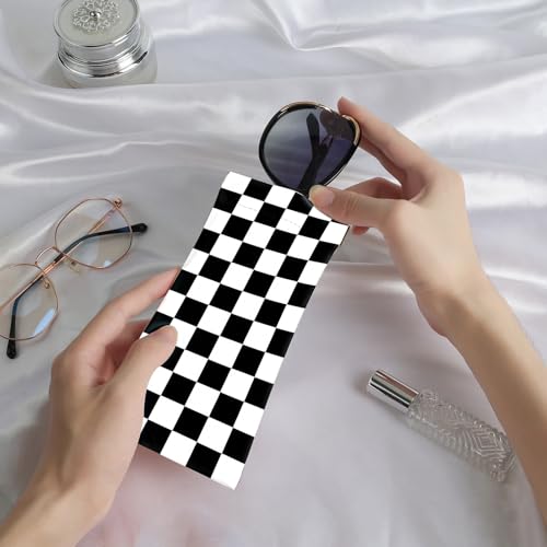 Image of Anikathy 2Pcs Sunglass Eyeglass Glasses Case Soft PU Leather with Cleaning Cloth Cute Glasses Pouch Bag for Men Women Girs