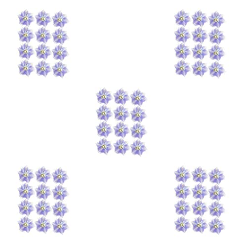 CUDDIKAJI 5 Marcadores de Flores Secas Adesivos Simulação Decoração para Moldes de Resina Roxo claro