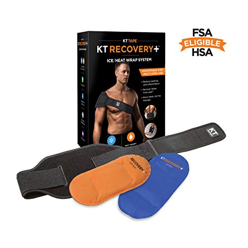 KT TAPE Recovery+ Compression Pad Therapy System, Heating & Ice Pack with Adjustable