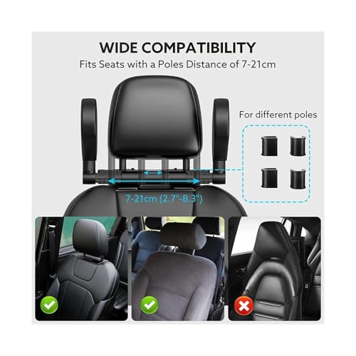 Soporte lumbar de cuero ajustable para asiento de auto beige miniatura 6