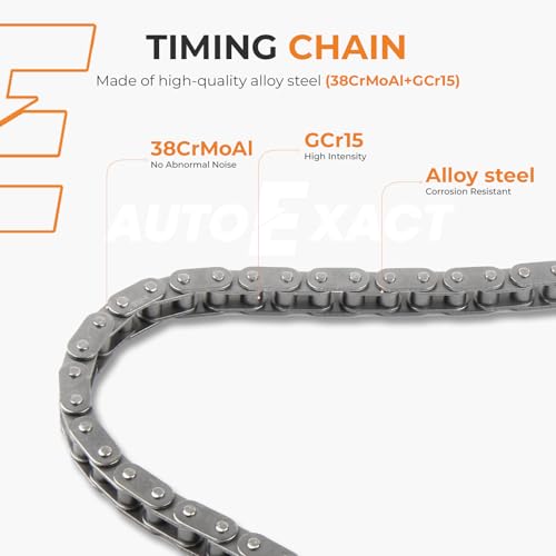 Autoexact Engine LS Timing Chain Kit W/Sprocket Tensioner Compatible with 2007-2017 4.8 5.3 6.0 6.2L V8 Buick Cadillac Chevy GMC Hummer Pontiac Saab Express Silverado Camaro Sierra H3 Yukon Tahoe by autoexact - Used condition - Image 6