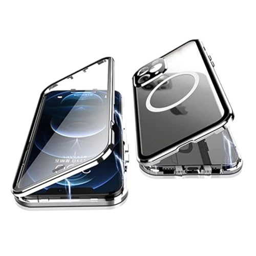 Coque iPhone 15 Pro luxe magnétique métal et PC mat