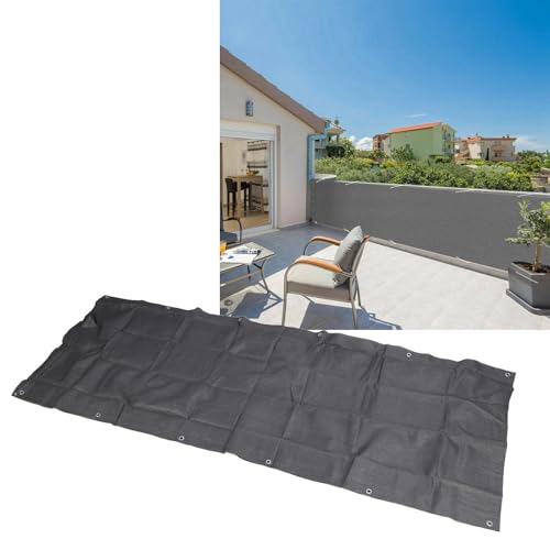 Couverture de clôture en plastique HDPE gris pour intimité de cour - 5