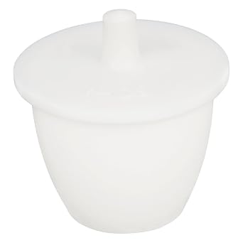stonylab PTFE Crucible, 50 ML High Form PTFE Crucible Cup Beaker with Lid Cover, Acid and Alkali Resistant, High Temperature Resistant, for Laboratory Research
