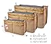 Vercord Updated Purse Handbag Organizer Insert Liner Bag in Bag 13 Pockets New Khaki Large