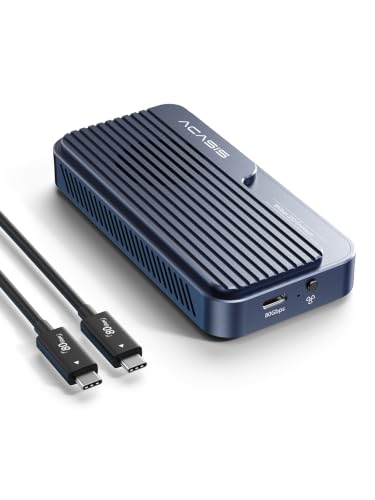 Image of ACASIS 80Gbps M.2 NVMe SSD Enclosure, with Cooling Fan, Compatible with USB4 V2.0, USB4 V1.0, USB3.2 /3.1 /3.0 (TB501 Pro) (Dark Gray)
