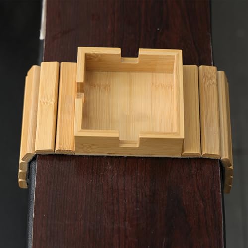 Evita derrames con esta bandeja de sofá compacta de madera fácil de usar 3