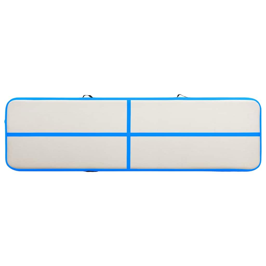 Tappetino sportivo gonfiabile 300 x 100 x 10 cm PVC rosa con pompa, tappetino palestra gonfiabile per ginnastica, yoga, kickboxing, lotta, attività indoor ed esterne, antiscivolo