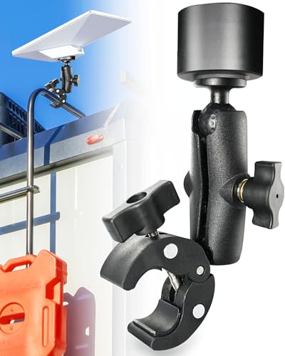 Starlink Mini Mount (Heavy-Duty, Easy-to-Tighten) Ladder Pole Clamp for RV Camper Boat Guardrails | ORLN'K Enhanced Kit