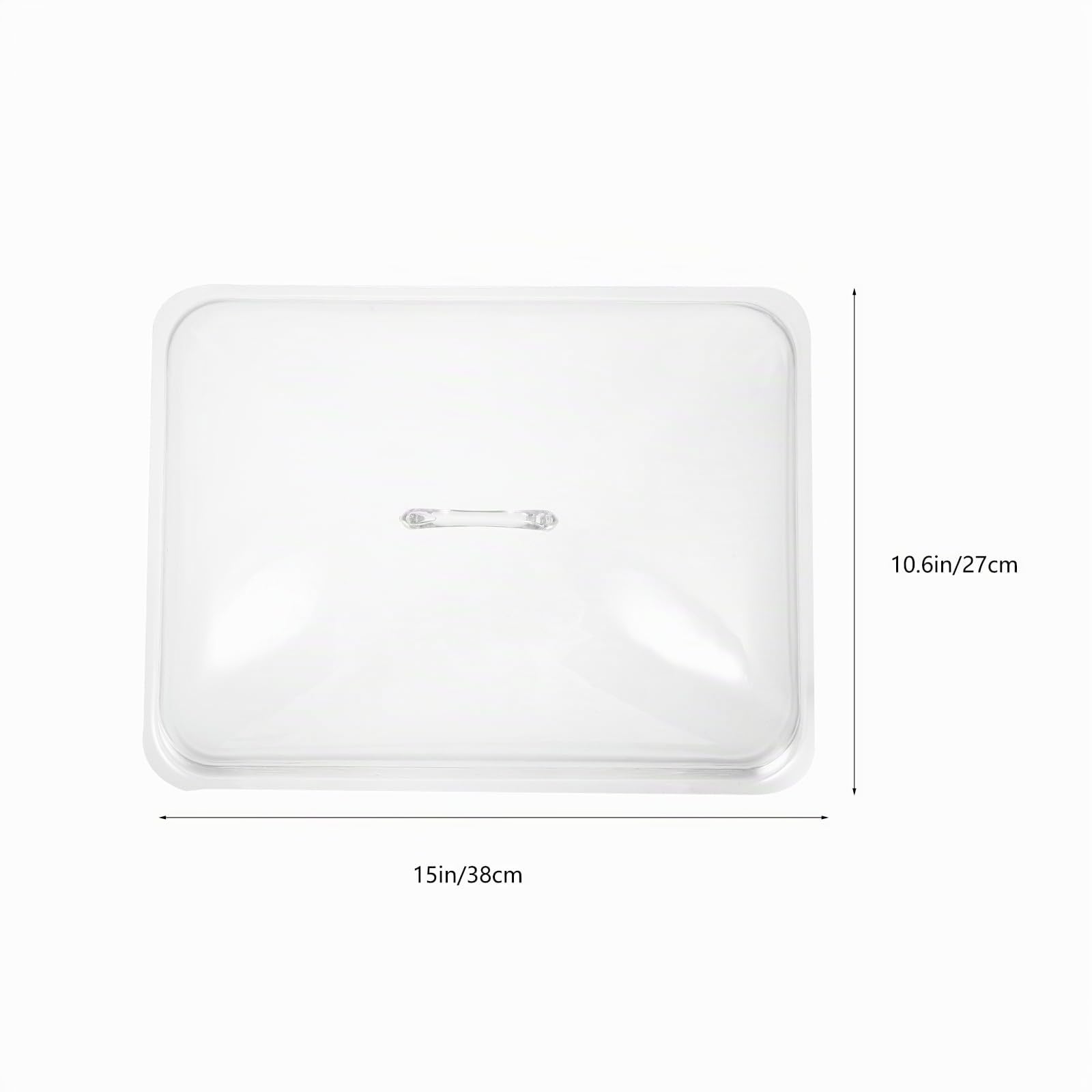 Mipcase Cloche Alimentaire Transparente Rectangulaire 37,5x28,5 cm – Protection Anti-Mouche pour Gâteau & Fromage – Couvre Plat Réutilisable for Extérieur & Buffet
