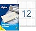 Agipa 119607 300 Etiquettes Multi Usage, Arrondis, 50mm x 80mm, Blanc