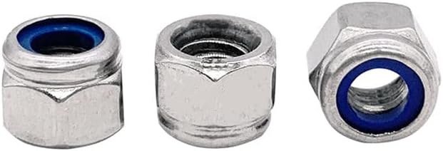 50ps M3M4M5M6M8 stainless steel thickened nylon locknut DIN982 - (Size: M3)