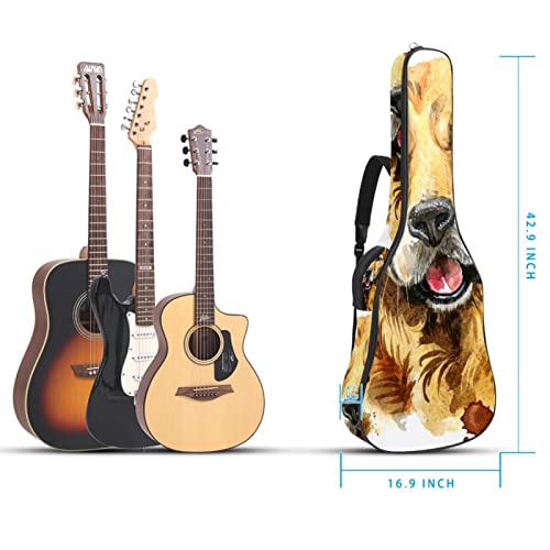 Hondank Housse imperméable pour guitare acoustique avec double bandoulière et poche aquarelle Motif plumes de tigre et… - Les Beatles, Paul McCartney, John Lennon, RIngo Starr, George Harrison Hondank Housse imperméable pour guitare acoustique avec double bandoulière et poche aquarelle Motif plumes de tigre et… – Image 6