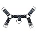 Men's PU Leather Male Chest H Bulldog Harness 4 Straps Club wear Costumes