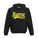 Burton Albion Football Gift - Hoodie Brewers one Life one Club top Jumper Sweatshirt FC Present FH54 (Adult Medium, Jet Black)