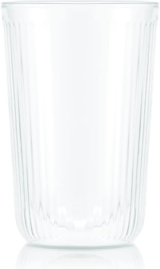 BODUM Double Wall Glass Tumbler 8.5 fl oz (250 ml), Set of 2, Hot and Cold Insulation, Heat Resistant, Microwave Safe, Oven-safe, Dishwasher Safe