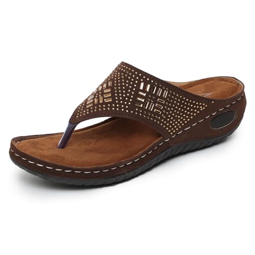 Image of TRASE Women's Fashion Slippers | Doctor Ortho Soft & Comfortable Slip-Ons for Women & Girls | Lightweight & Stylish, Diabetic & Orthopedic Footwear, Good for Knee & Foot Pain