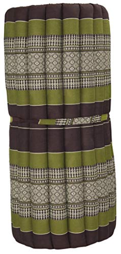 Fine Asianliving Thais Kussen Meditatiekussen Meditatie Mat Matras Fine Asianliving Thaise Meditatiemat Vloerkussen 80x200cm Oprolbaar Groen