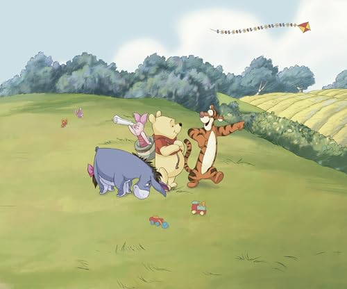 Komar Non-Woven Photo Wallpaper - Disney Winnie The Pooh Adventure - Size 300 x 250 cm - Children's Wallpaper