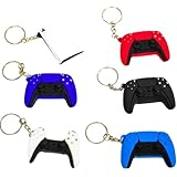 キーホルダー ゲーム コントローラー 可愛い プレステ ストラップ 6個セット【リボン袋付】