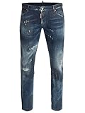 jeans dsquared2 uomo  DSQUARED pantaloni jeans da uomo S74LB0023 SLIM JEAN taglia 50