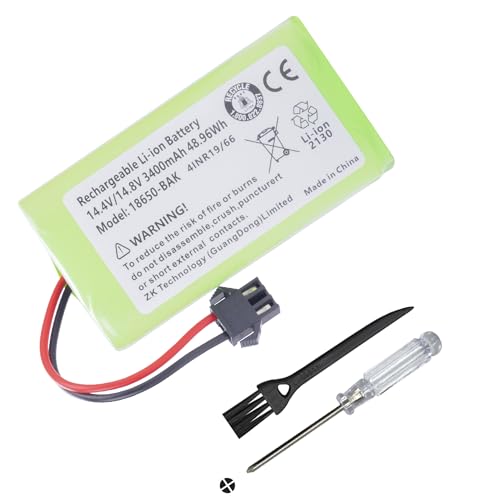 Replacement Battery for Eufy RoboVac 11 11S 30 30C 15C 15T 12 35C 15C MAX 25C 30C for Ecovacs Deebot N79 N79S N95 DN622 for Tesvor X500 for Goovi F007C D380 D382 Robot Vacuum Cleaners 14.4V 3400mAh