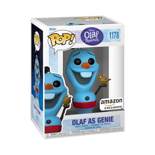 Funko Pop! Disney: Frozen - Olaf As Genie - el Reino Del Hielo - Exclusiva Amazon - Figura de Vinilo Coleccionable - Idea de Regalo- Mercancia Oficial - Juguetes para Niños y Adultos - Movies Fans