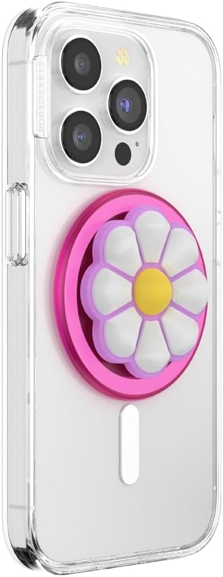 PopSockets Phone Grip for MagSafe, Magnetic Holder, Phone Stand - Doodle Daisy Boca - Image 2
