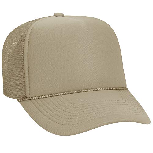 Image of OTTO Polyester Foam Front 5 Panel Pro Style Mesh Back Trucker Hat
