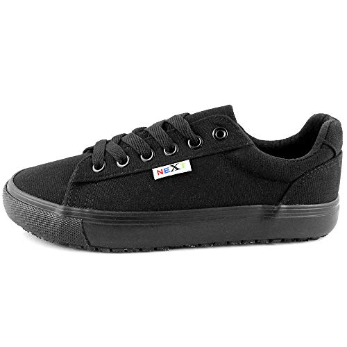 Laforst Next Gen Footwear Women's Christy 3327 Slip Resistant Sneaker, Black, 8