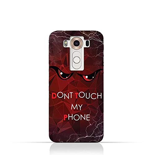 LG V10 TPU Silicone Case With Don't Touch My Phone 3 Design