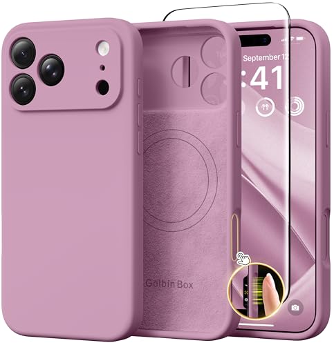 Image of GolbinBox Magnetic for iPhone 17 Pro Case, Silicone Cover, Roland Purple