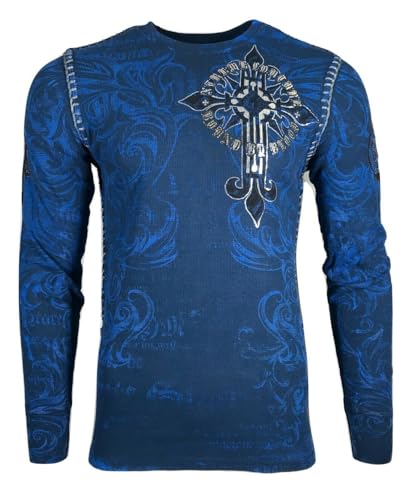 Xtreme Couture by Affliction Men's Thermal Shirt Hercules