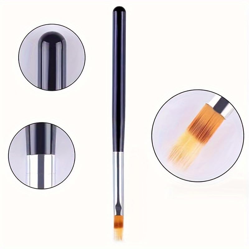 1pc Professional Nail Art Brush Gel Manicure Brush for Gradient Designs DIY Nail Art Tools for Home Salon — view 3