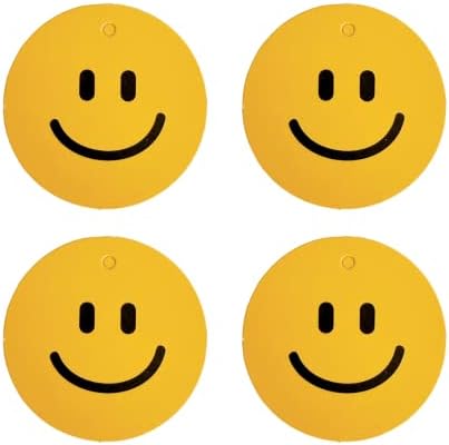 Smiley Face Paper Gift Tags (50 pcs) - Great for Party Tags, Baby Showers, Holidays, Graduations, Wedding, Mason Jar Tags, Gift Wrap Tags, Decorative Gift Box Labels