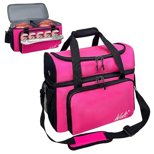 WOLT 2 Ball Bowling Bag,Bowling Ball Bag with Padded Holder