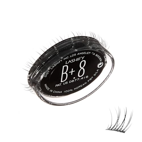 Lashify Bold Plus+ 8mm Gossamer Eyelash Extensions Refill in Black, Easy DIY False Lashes for the Most Delicate, Natural and Long Lasting Look