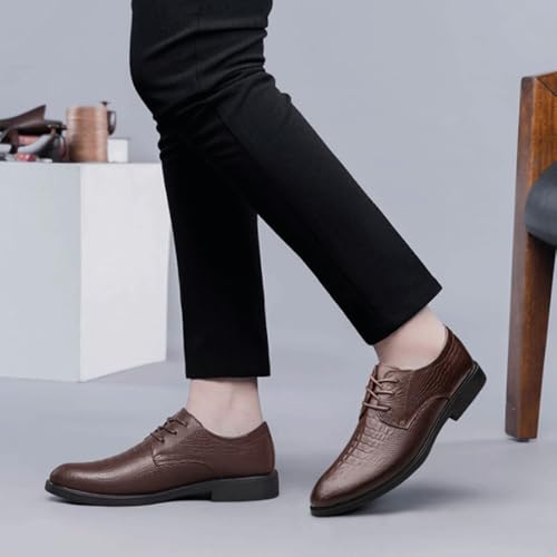 Business Formal Leather Oxford Dress Shoes Comfortable Men's Stylish Lace Up Office Footwear Casual Walking2