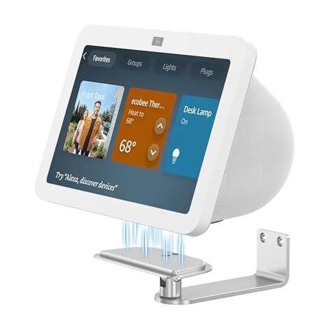Laivli Wall Mount for Show 8 (3rd Gen), Aluminum Show 8 Stand with Strong Magnetic, Tilt Forward-Backward and Swivel Horizontally for Viewing, Smart Display Stand for Show 8 3rd Generation (Silver) Cover