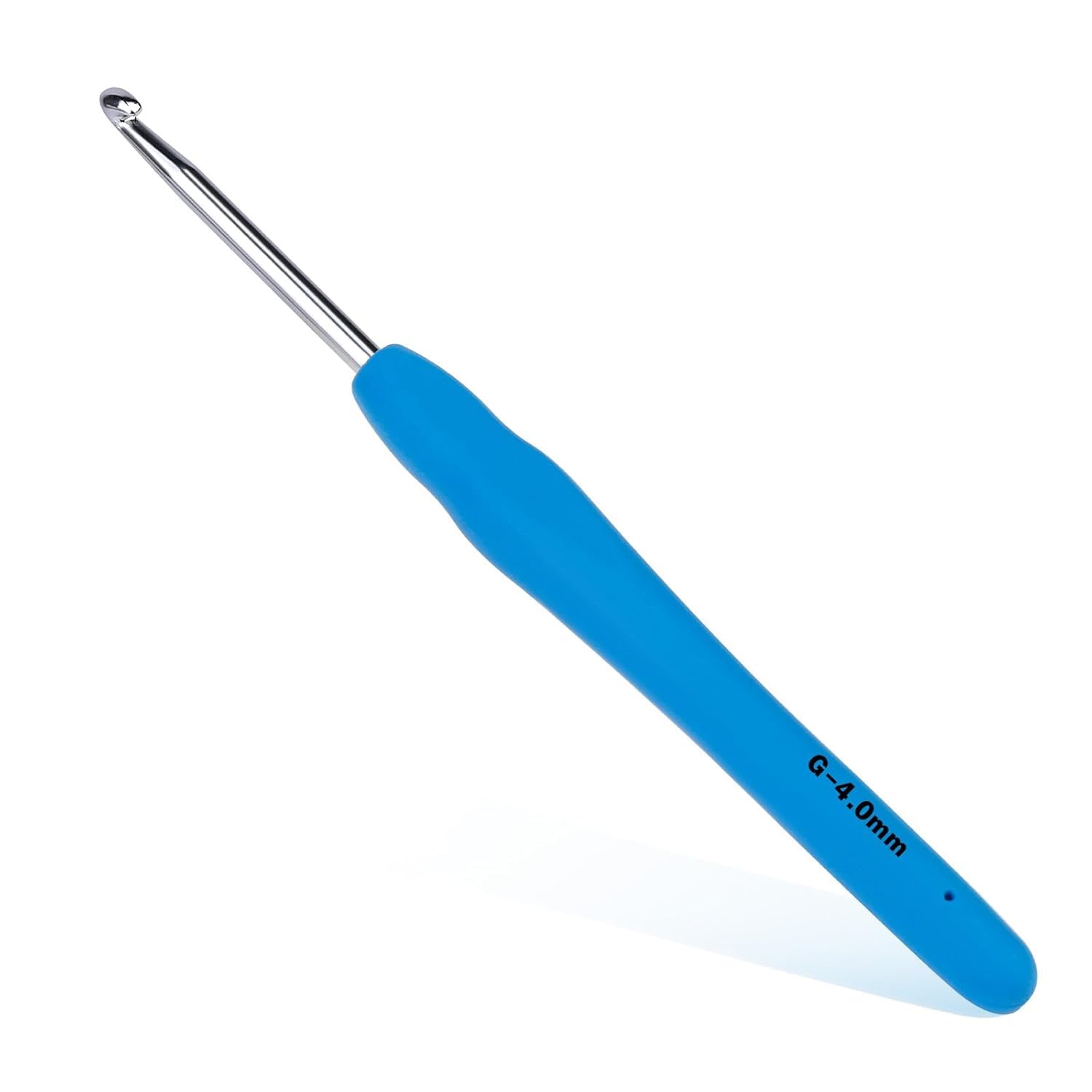 KOSWEEM Soft Grip Crochet Needle with Aluminum Hook – Comfortable Yarn Tool, Knitting Needles, Crochet Kit, Knitting Kit, Knitting Needle Set, Needle, Pack 1 Pcs (8No./4mm)-picture-11