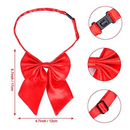 Keymall Top Hat Cat Costume Kit For Kids Red And White Striped Stovepipe Hat Gloves Bow Tie Long Tail For Halloween Props (6 Pieces) #TOP2