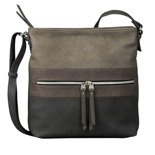 TOM TAILOR Ellen Damen Umhängetasche Crossbody Bag Groß Grey