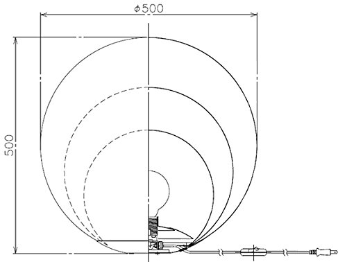 Amazon | yamagiwa MAYUHANA テーブルスタンド E26口金 ホワイトボール