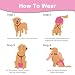 KEMUZ Höschen für weibliche Hunde, Windeln für weibliche Hunde, Hosenträger für Windeln und Bänder für Hunde, Hosenträger für Menstruationshosen für Haustiere, verstellbar und mit guter Elastizität (D