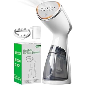OGHom Portable Travel Handheld Steamer for Clothes, Garment Wrinkle Remover, 1000W Strong Penetrating Fabric Steamer, for Home, Office, Travel (ONLY FOR 120V) -White
