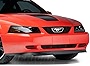 Modern Billet Upper Grille; Black Compatible with 99-04 Mustang