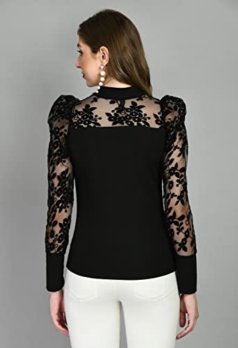 Image of IUGA Women Regular Sleeve High Neck Solid Top
